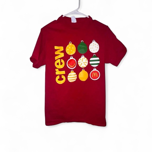 Port and Company Other - McDonald’s  Red Crew Tee with Ornament Design